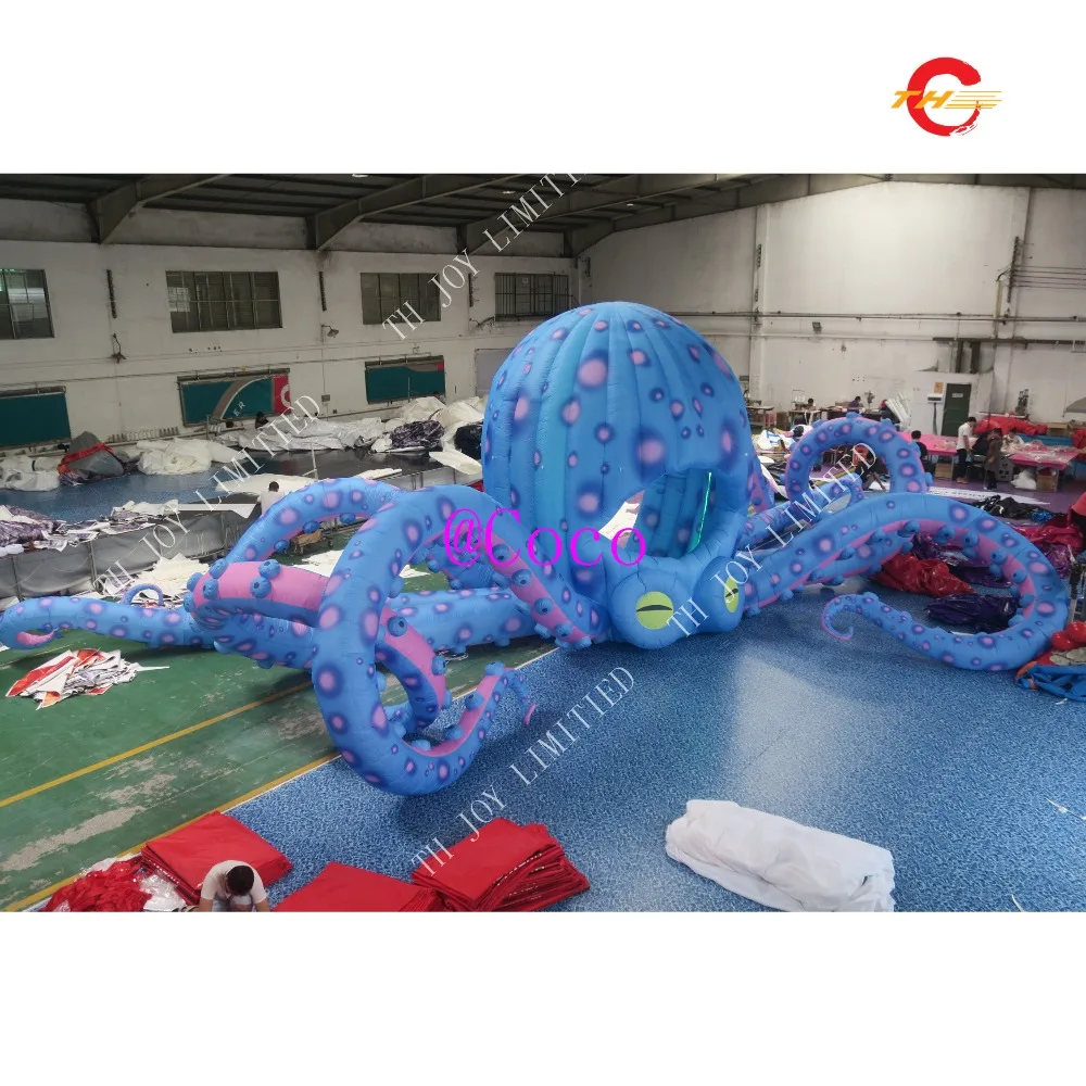 

free air ship to door,Giant 15m inflatable octopus advertising model music stage tent for event