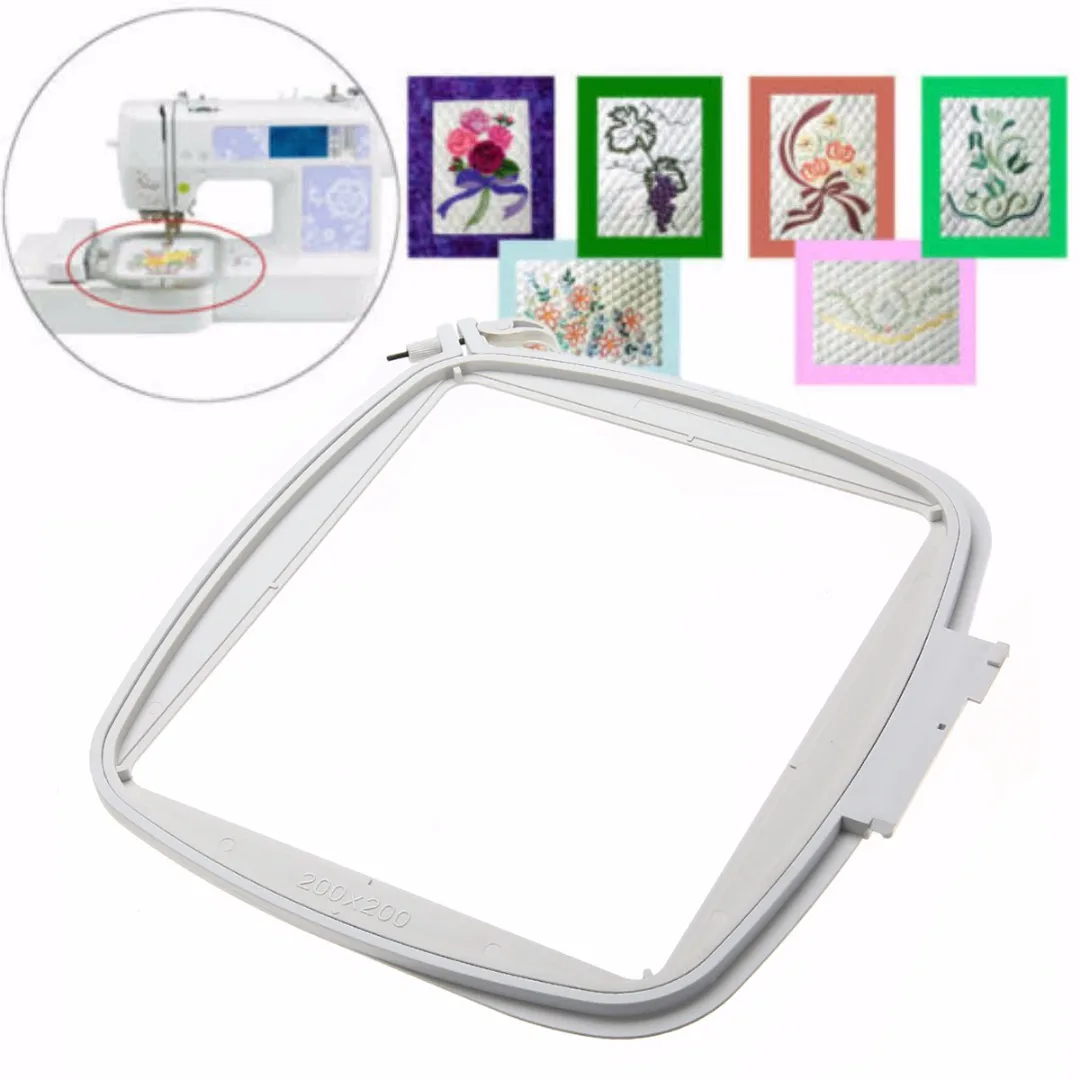 

JX-LCLYL Embroidery Quilter's Hoop 8''x8'' For Embroidery Machine White 200X200mm