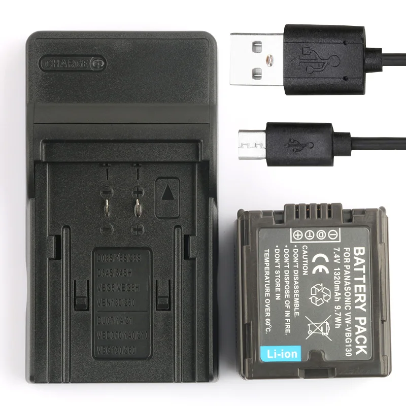 LANFULANG Rechargeable Camera Digital Battery + Charger for Panasonic