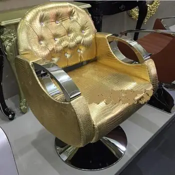Hairdressing salon chair barber chair salon chair new haircut barber chair stool Continental gold euramerican style design hairdressing chair barber chair