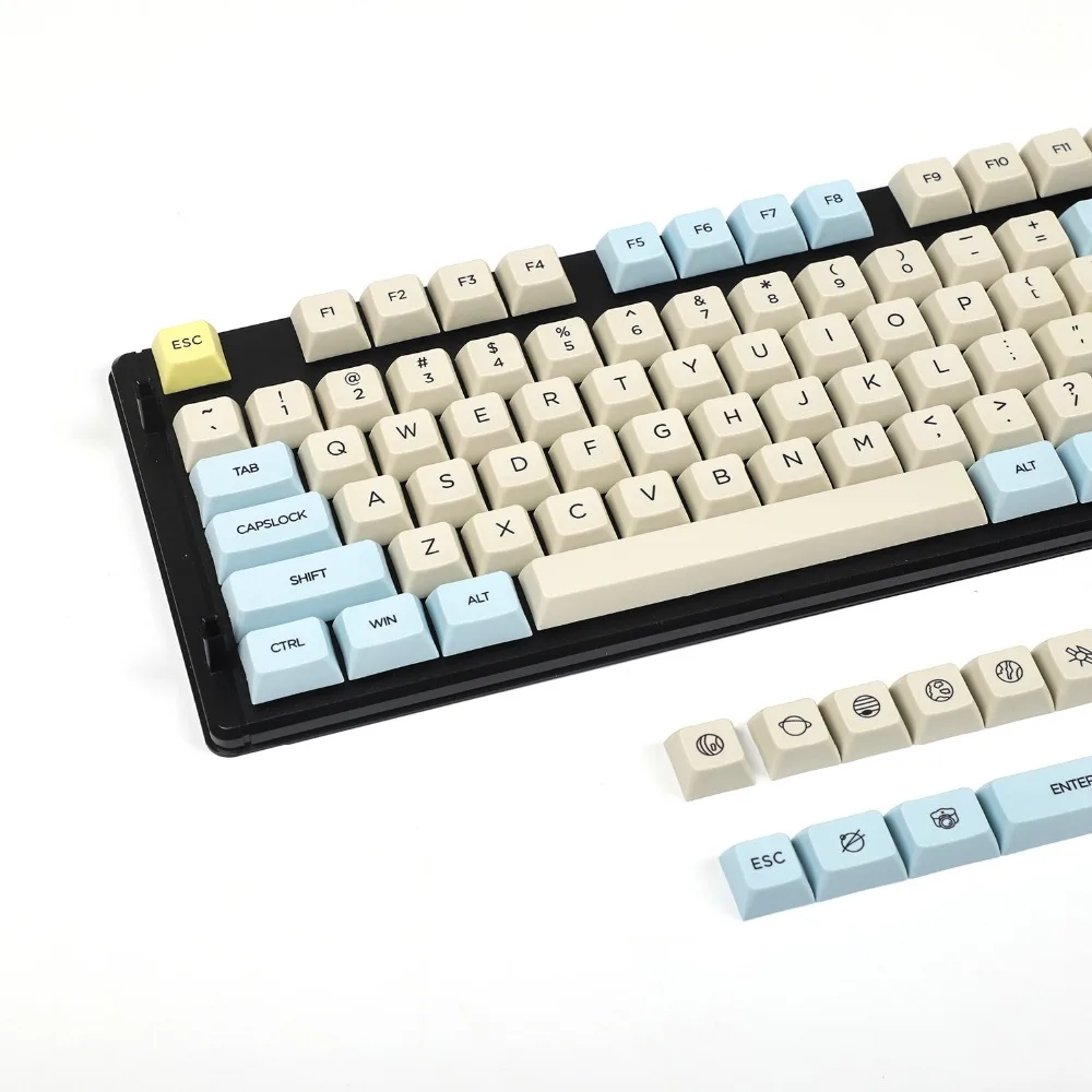 Moon Landing Mars Colony XDA Profile PBT 121 165 Keys Dye Sub Keycap набор подходит для механической клавиатуры MX Switches