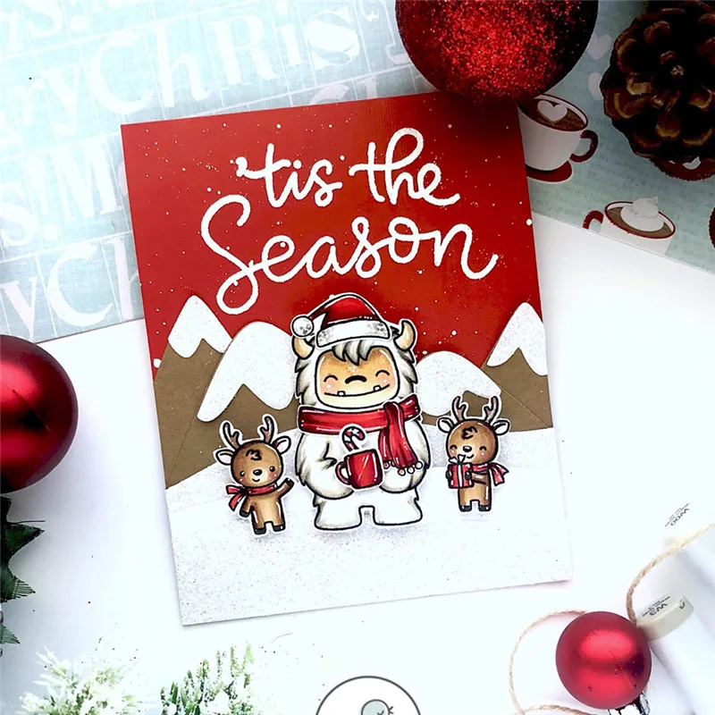 

Naifumodo Metal Cutting Dies Scrapbooking for Card Making Creative DIY Embossing New 2019 Frame Craft Die Cut Mountains Element