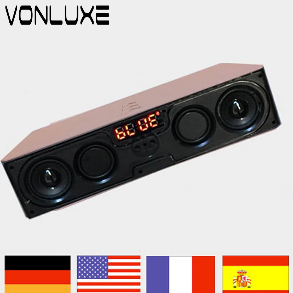 6 Вт Портативный Беспроводной Bluetooth Динамик USB музыкальный центр автомобиль