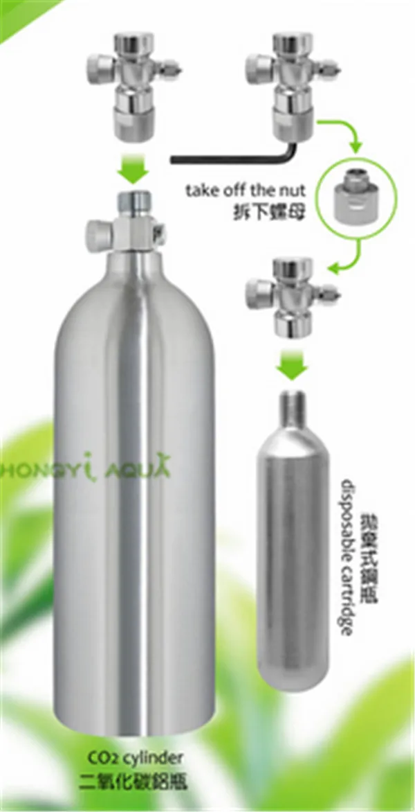 

1 piece aluminum alloy CO2 omnibus regulator omnidirectional simple table multifunction connection CO2 cylider YABOA-168-S/G/B/R