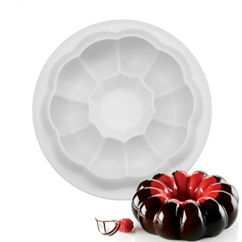 

Silicone Pumpkin Mousse Cake Mold Round Baking Tray 6 Inch Donut DIY Baking Mold
