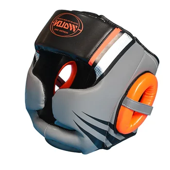

Wolon Kids Adults MMA Taekwondo Boxing Helmet Sanda Wushu Grappling Training Martial Arts Headgear Boxer Head Protector EO