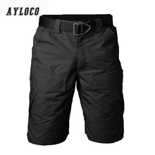 Новые летние военные водостойкие тактические шорты с накладными карманами Мужские тефлон Камуфляж Армейская военная форма короткие мужские повседневные шорты