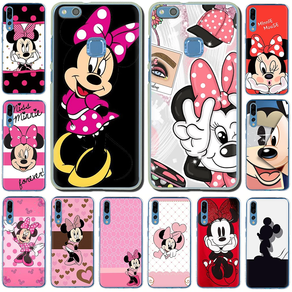 

Cute Soft Mickey Minnie Hard Phone Cover Case for Huawei Honor 6A 7A 7X 7C 8X 8C 9X 20 Pro 8 9 10 Lite