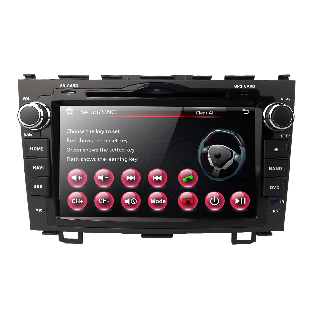 Perfect 2 DIN Size Car Stereo DVD GPS NAV Radio for Honda CRV CR-V CR V 2007 2008 2009 2010 2011 Output/DAB+/Mirrorlink/GAME/SWC/MAP/USB 1