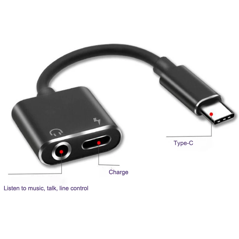 Новый адаптер 2 в 1 Type C для Xiaomi Huawei телефонный зарядный Letv Зарядное устройство USB