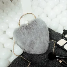Fashion women Heart Shaped Candy Color Evening Bags PU Leather Minaudiere Bridal Wedding Party Long Chain Clutch Purse baobao