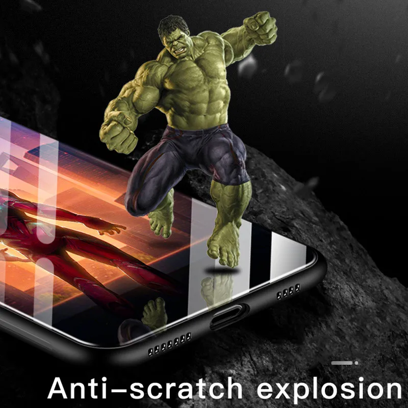 Роскошный стеклянный чехол для телефона Raytheon iPhone 6 силиконовый s 7 8 Plus X XS Max