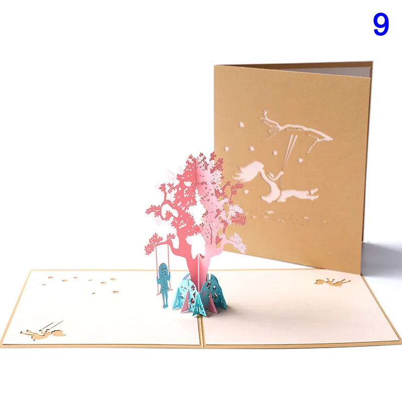  Handmade Birthday Greeting Card 3D Invitation Card for Birthday Wedding Party E2S - 4000065713973