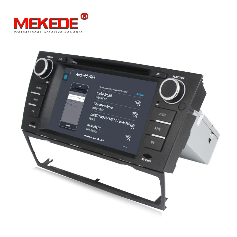 Best free shipping 4G lte Android 7.1 Car DVD Player multimedia for BMW E90 E91 E92 E93 with WIFI BT 2G RAM 16G ROM GPS navigation 4