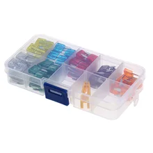 120 шт ассортимент автомобильный мини-предохранитель 5A 7.5A 10A 15A 20A 25A 30A Ампер цинк Авто Тип лезвия предохранители с зажимом для автомобиля Лодка Грузовик внедорожник