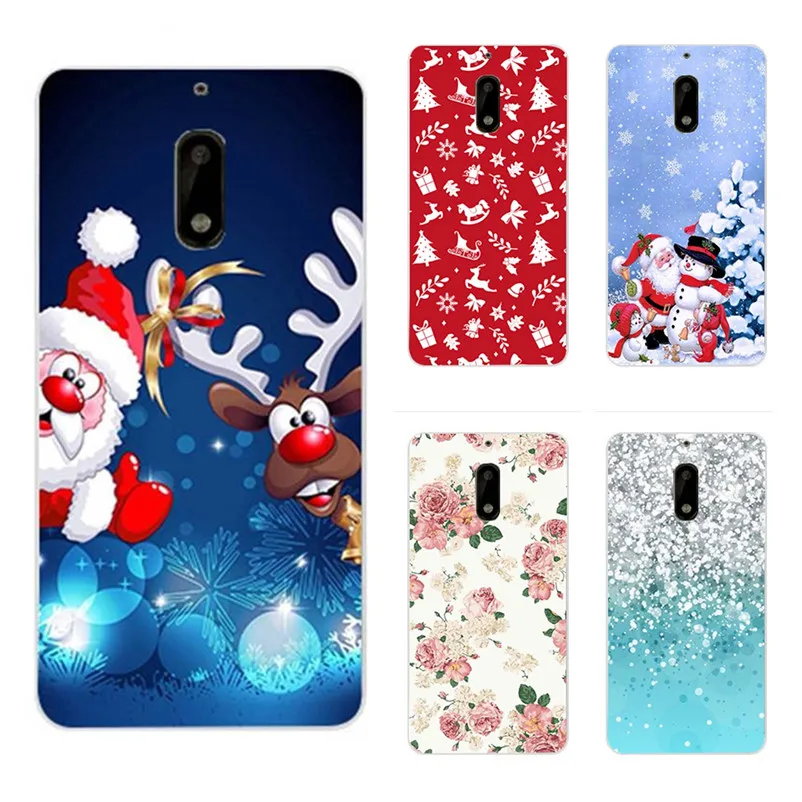 Phone Case For Nokia 6 Merry Christmas Back Cover 5 Funda TPU Soft Silicone Winter phone Capa |