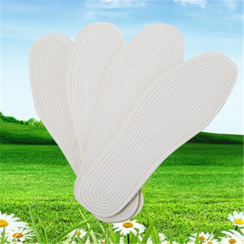 

1 Pairs Cotton Cloth Shock Absorbing Insoles Deodorant Comfortable For Unisex Breathable Sweat-Absorbent Insole