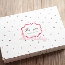 Десерт Печенье Cookie коробка конфет вишня украшения тортов хлебобулочные Пищевая упаковка бумажная коробка Подарочная пользу