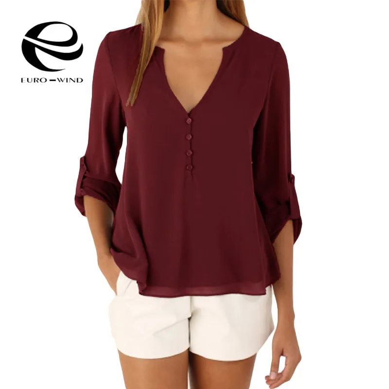 28 ألوان زائد حجم 5XL أزياء النساء قمم و بلوزة الإناث بلوزة شيفون طويلة الأكمام شيك أنيقة سيدة فضفاض الصلبة قمم قميص