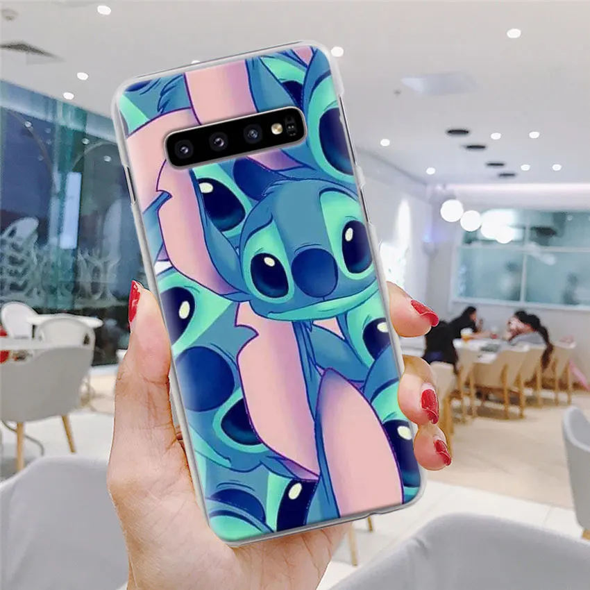 Милый мультфильм, Стич чехол для телефона для samsung Galaxy S10e S10 плюс S7 S8 S9 Plus, Note 8, 9, 10, плюс S10 5G M20 M30 жесткий чехол Coque