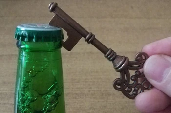 

Wholesale 400pcs Zinc Alloy Beer Bottle Opener Classic Silver Antique Copper Skeleton Key Opener for Wedding Party Gift Cheap