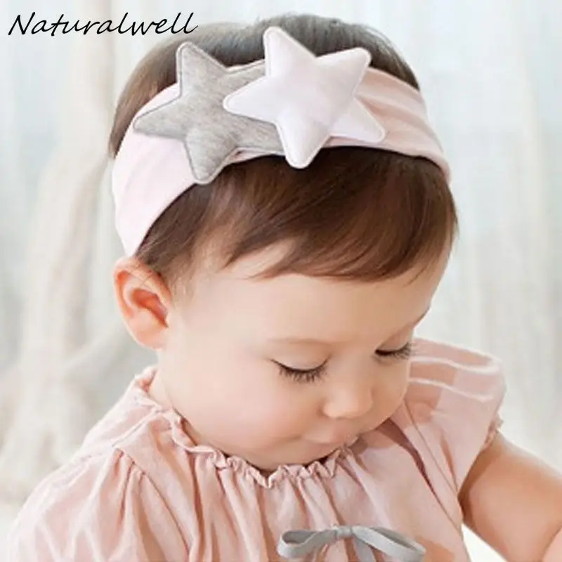 Naturalwell/Новинка милая повязка на голову со звездами для маленьких девочек