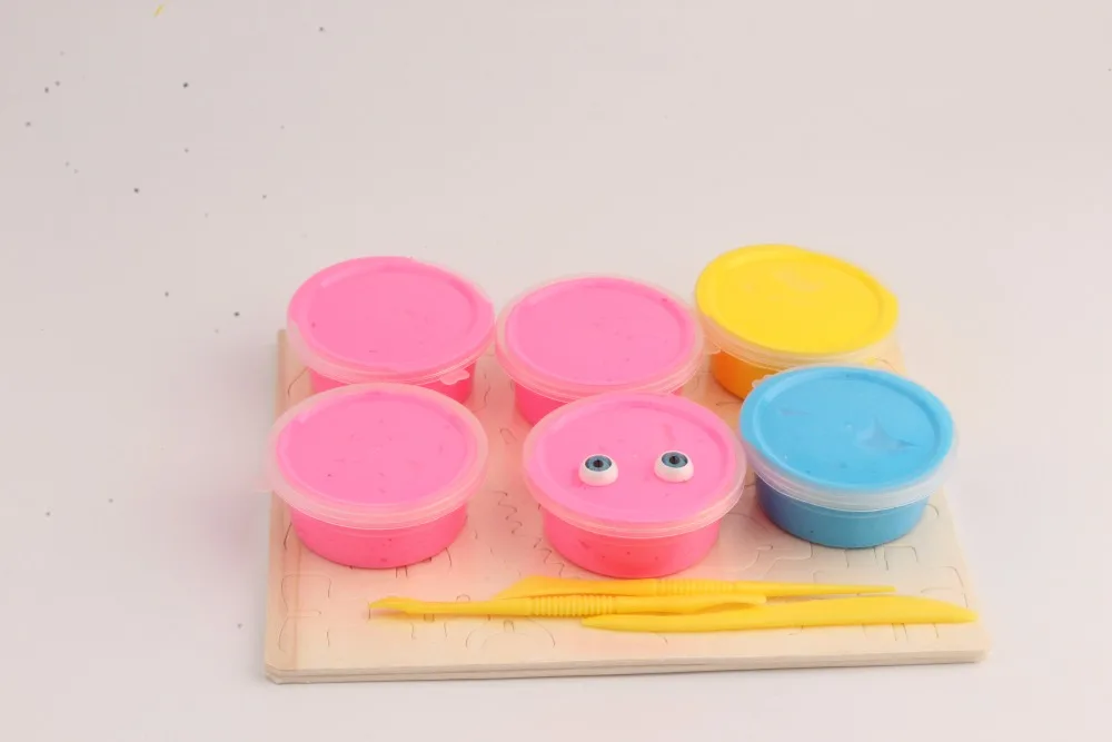 330 г динозавр глина модель с DIY 3D Деревянный пазл Безопасный и нетоксичный глина слизь игрушка для детей FY для дропшиппинг