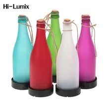 Hi-Lumix 5 шт. Красочный Светодиодный светильник на солнечных батареях винная Бутылка Висячие Ландшафтные огни идеальное украшение для сада патио Вечерние