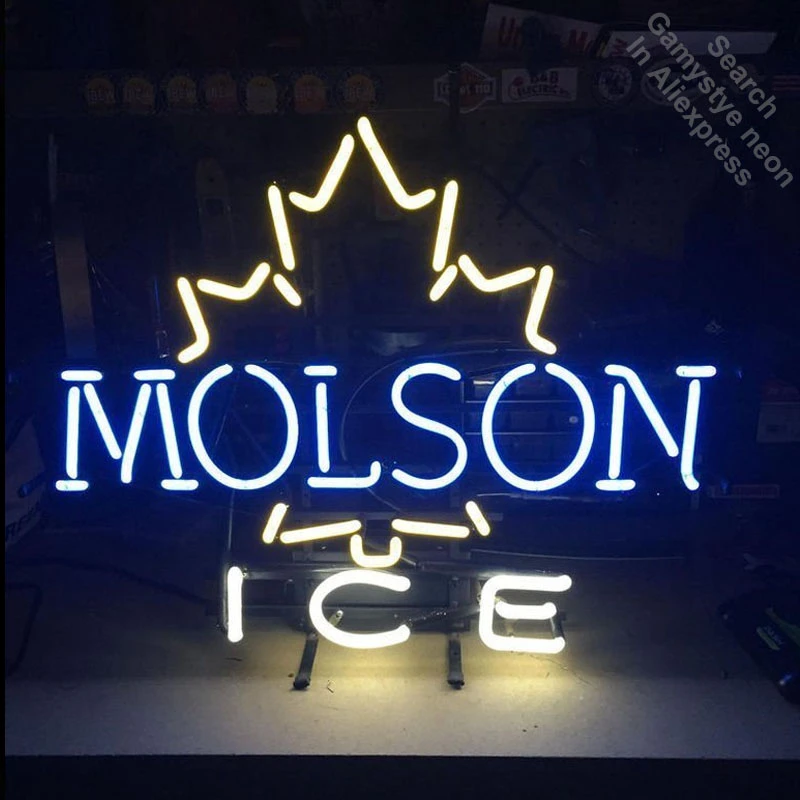 Neon Sign Helmet Shaped Neon Bud Light Wall Decorative Signs Handmade Glass Night Light for Bar Store Kids Bedroom Decor 10 x 8 Blue