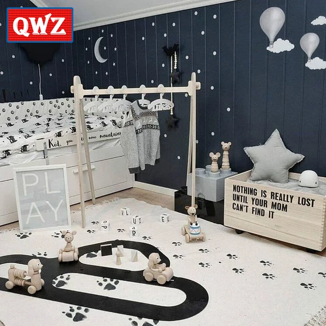 Qwz Dog Footprints Kids Baby Children Play Floor Rug Mat Qwz Dog Footprints Kids Baby Children Play Floor Rug Mat Carpet Tee Nursery