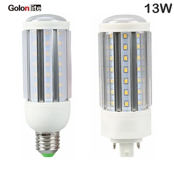 

Golonlite Gx24 led lamp 13W replacement for 4 pin CFL 26W PLT Gx24d GX24Q E27 E26 30W 20W 15W 11W 9W led PL bulb lamp 100-277VAC