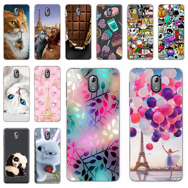

Silicone Case For Nokia 2.1 3.1 Cover Cool Printing Pattern Phone Cases For Nokia 3 2 Nokia2 Nokia3 2018 Case Cover fundas Coque