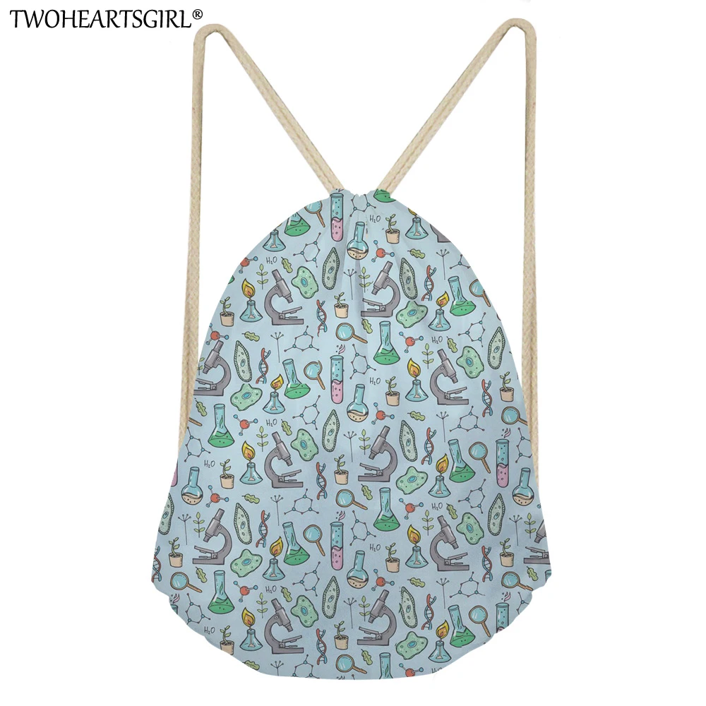 TWOHEARTSGIRL математические формулы Печать Drawstring Сумка Для женщин рюкзак детей школьные сумки для девочек-подростков Cinch Mochila Escolar