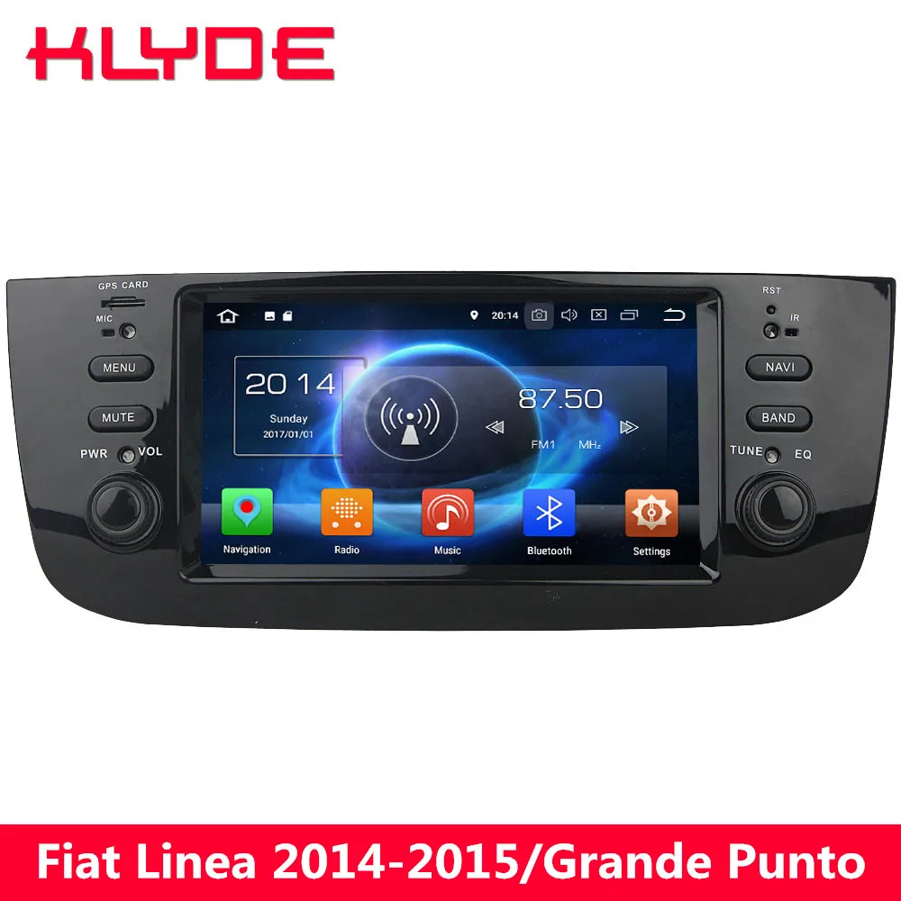 

KLYDE Octa Core 4G WIFI Android 8.0 7.1 4GB RAM 32GB ROM Car DVD Multimedia Player Stereo For Fiat Linea 2014-2015/Grande Punto