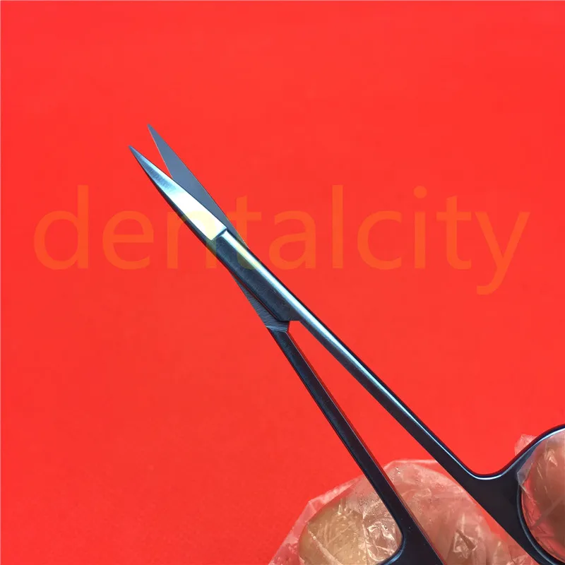 Titânio Íris Tesoura Oftálmico Olho Instrumento Curvado - Cabeça Reta 110mm 8 Instrumentos p/ pálpebra