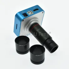HD 20MP 1080P 60fps цифровой микроскоп HDMI USB камера TF карта видеомагнитофон+ 0.5X C крепление окуляра объектив+ 30 мм 30,5 мм адаптер