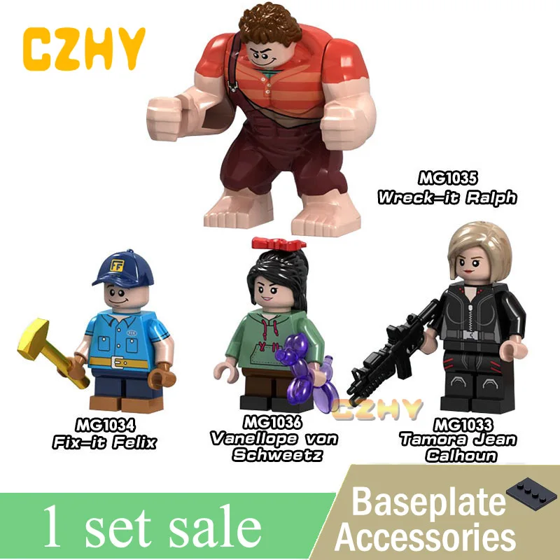 

Ralph Breaks the Internet Wreck-It Ralph Vanellope Von Schweetz Fix-It Felix Calhoun Blocks Toys Xmas Gifts MG9007