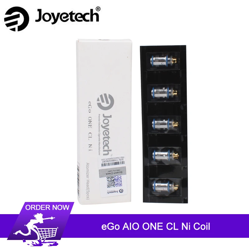 

10Pcs/Lot Joyetech eGo AIO ONE CL Ni Atomizer Head Vaporizer for eGo One /eGO AIO/Cuboid Mini Tank Electronic Cigarettes Coil