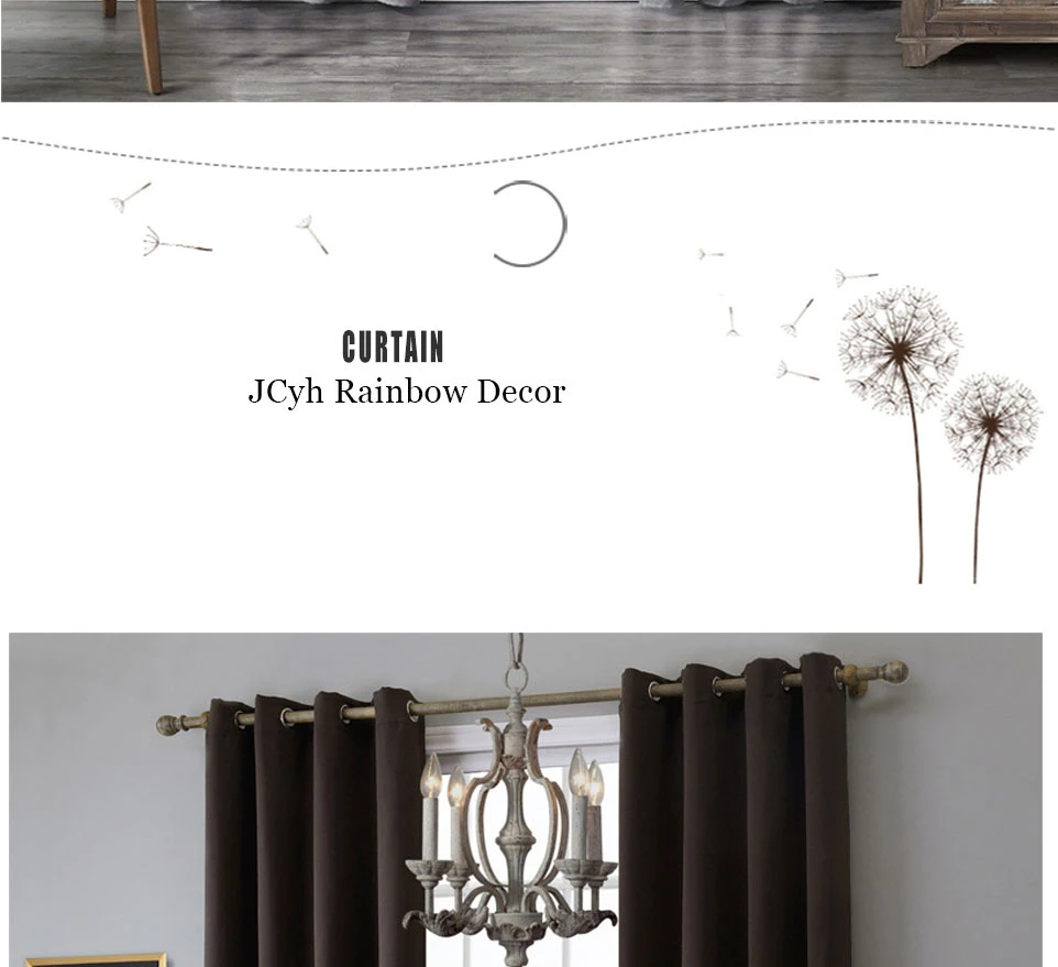 JRD Modern Blackout Curtains For Living Room Window Curtains For Bedroom Curtains Fabrics Ready Made Finished Drapes Blinds Tend