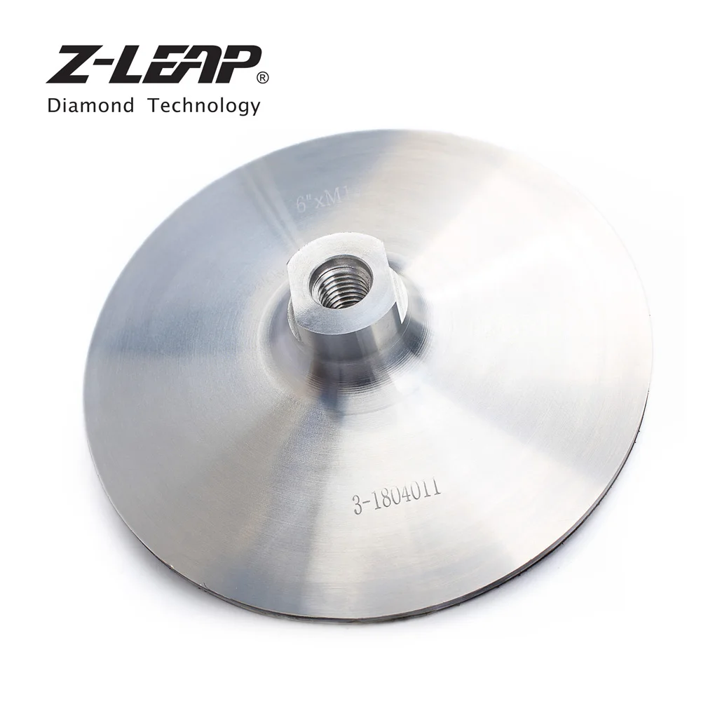 Base de Alumínio Pastilhas de Disco de Apoio Z leap M14 6 Polimento Backer Pads à Hook & Loop Lixar Angle Grinder Polisher Abrasivos Ferramentas