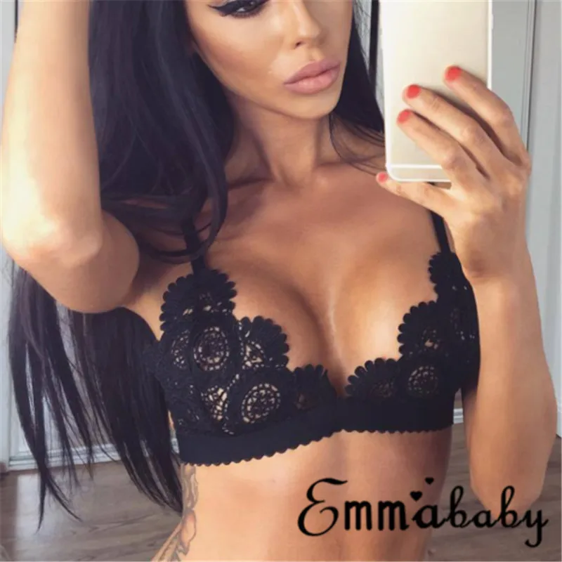 Sexy Fashion Women s Gather Boost Seamless Thin Push Up Lace Flora Bras Plunge Bra Bralette New