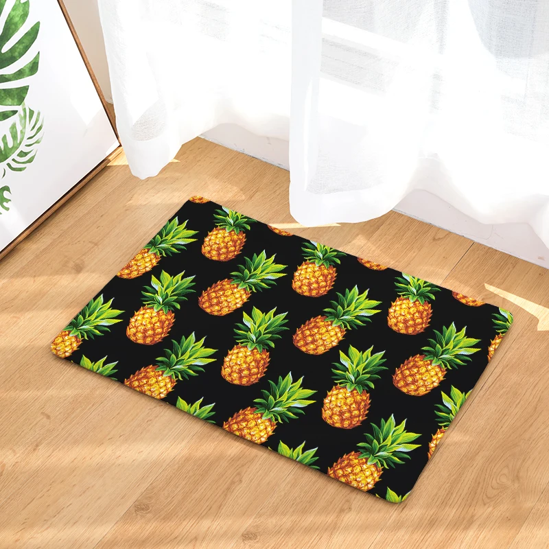 Cross-border law Laiwu 3d printing carpet pineapple bedroom home living room carpet cartoon printing mats mats custom