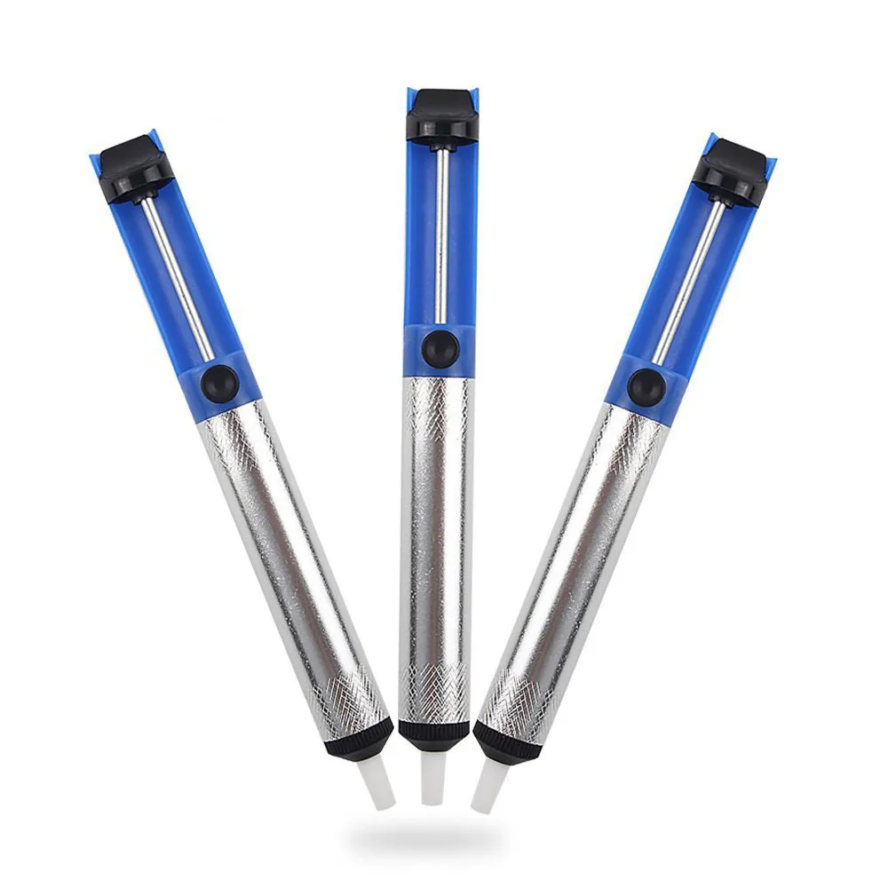 3-Pack Desoldering Pumps (Solder Suckers) - Manual Vacuum Pump For Removing Solder, Right Or Left Hand Use