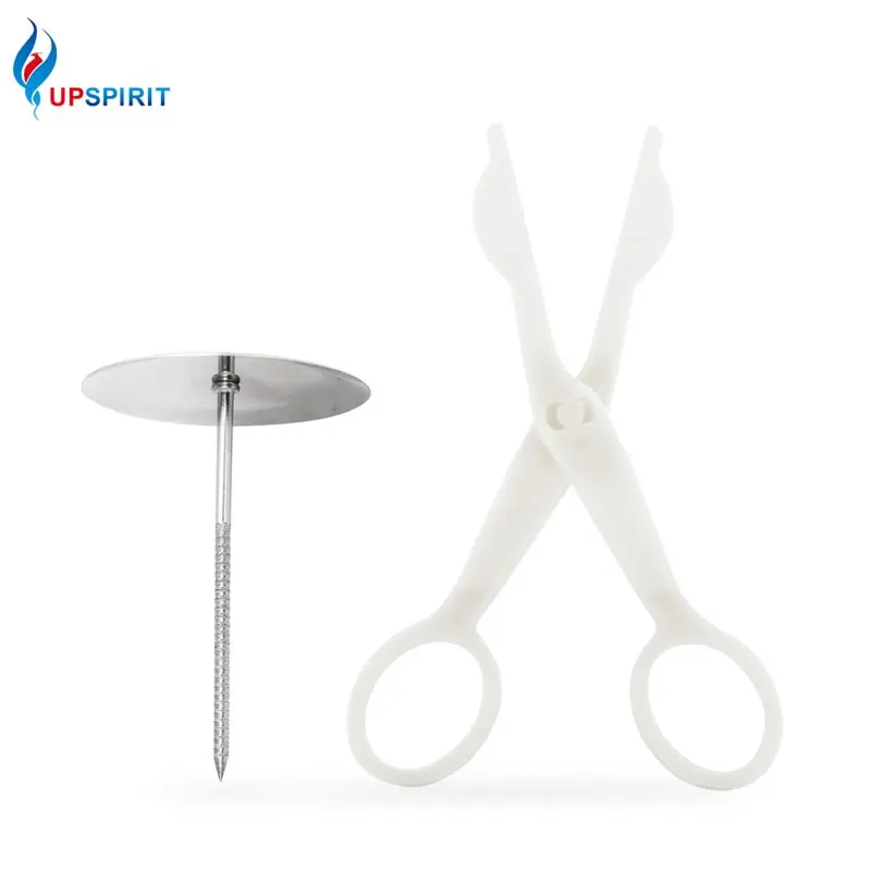 

Upspirit 2 PCS Piping Flower Scissors and Flower Nail Fondant Flower Scissors Transfer Cake Decorating Kitchen Baking Gadgets