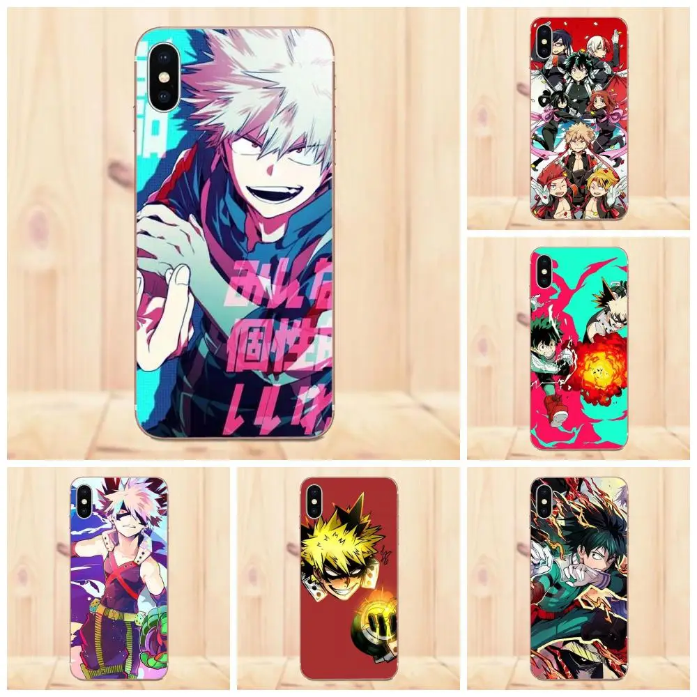 Тонкий Аниме My Hero academic Deku и Bakugou для Galaxy Alpha Core Prime Note 4 5 8 S3 S4 S5 S6 S7 S8 S9 mini edge