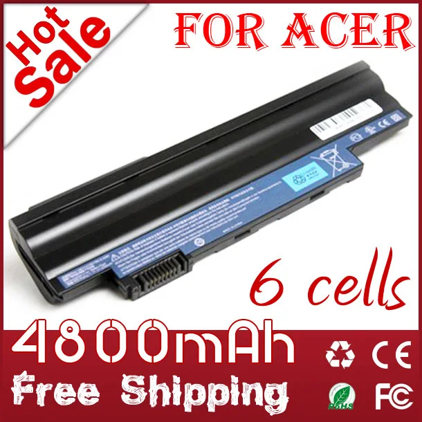 6 Cells Laptop battery for Acer 522, 722, AO522, AOD255, AOD257, AOD260, D255, D257, D260, D270