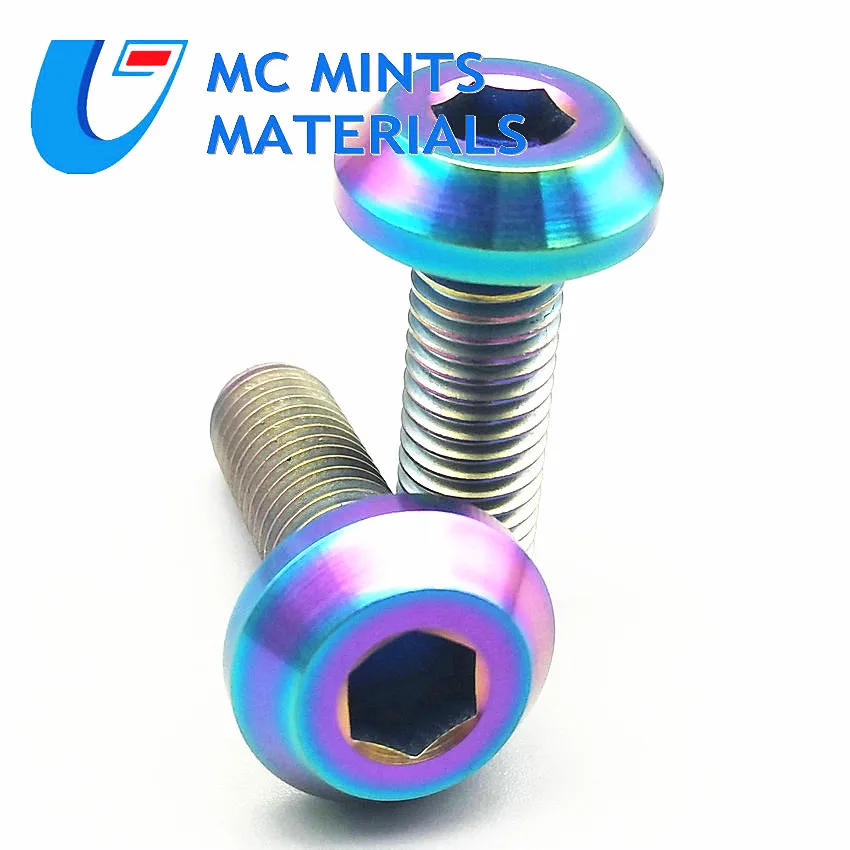 Титановые болты M8 x20/25 мм мотоциклетные дисковые тормоза Ti Болт головка сковороды