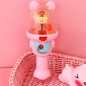 

Toys Children Developmental Light Training Interest Anti Stress Music Mini Basketball Machine Decompression Bear Shape Finger