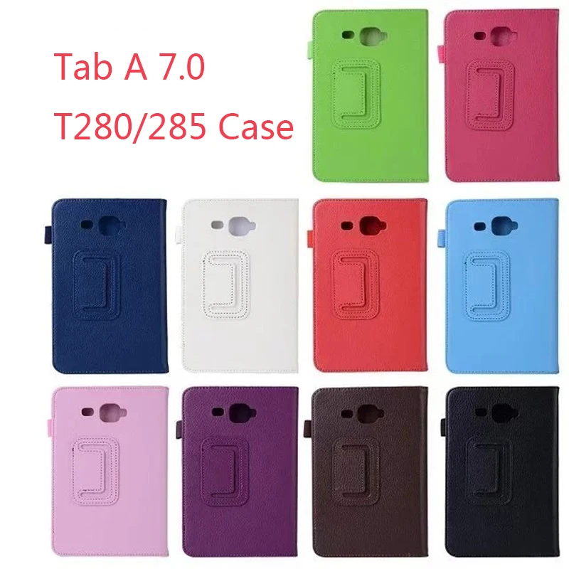 Чехол для Samsung Galaxy Tab A A6 7 0 SM-T280 SM-T285 подставкой из искусственной кожи с откидной