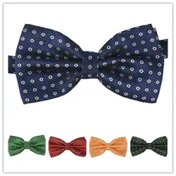 Для мужчин Карамельный цвет в горошек галстук-бабочка моды полиэстер Свадебный галстук Для мужчин S Для женщин красный/зеленый/синий 6